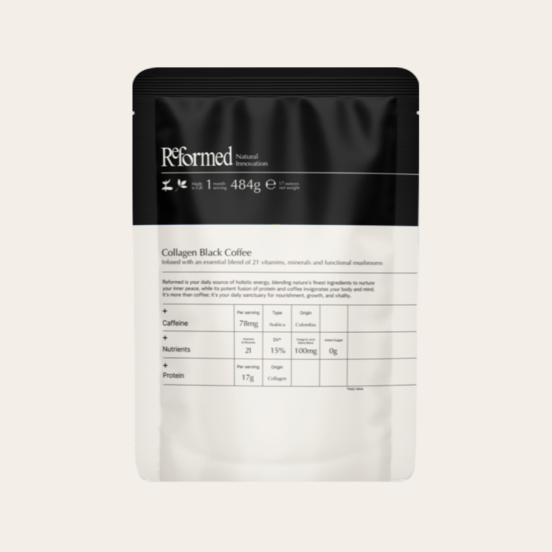 Black Coffee with Collagen