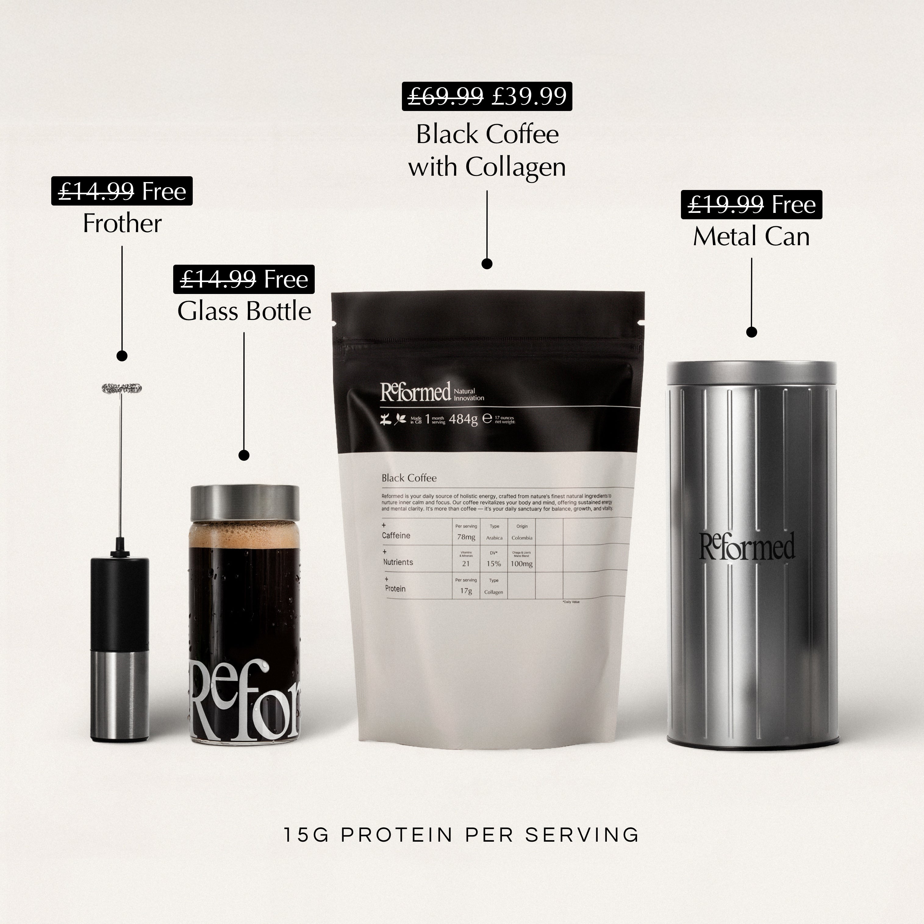 Black Coffee with Collagen