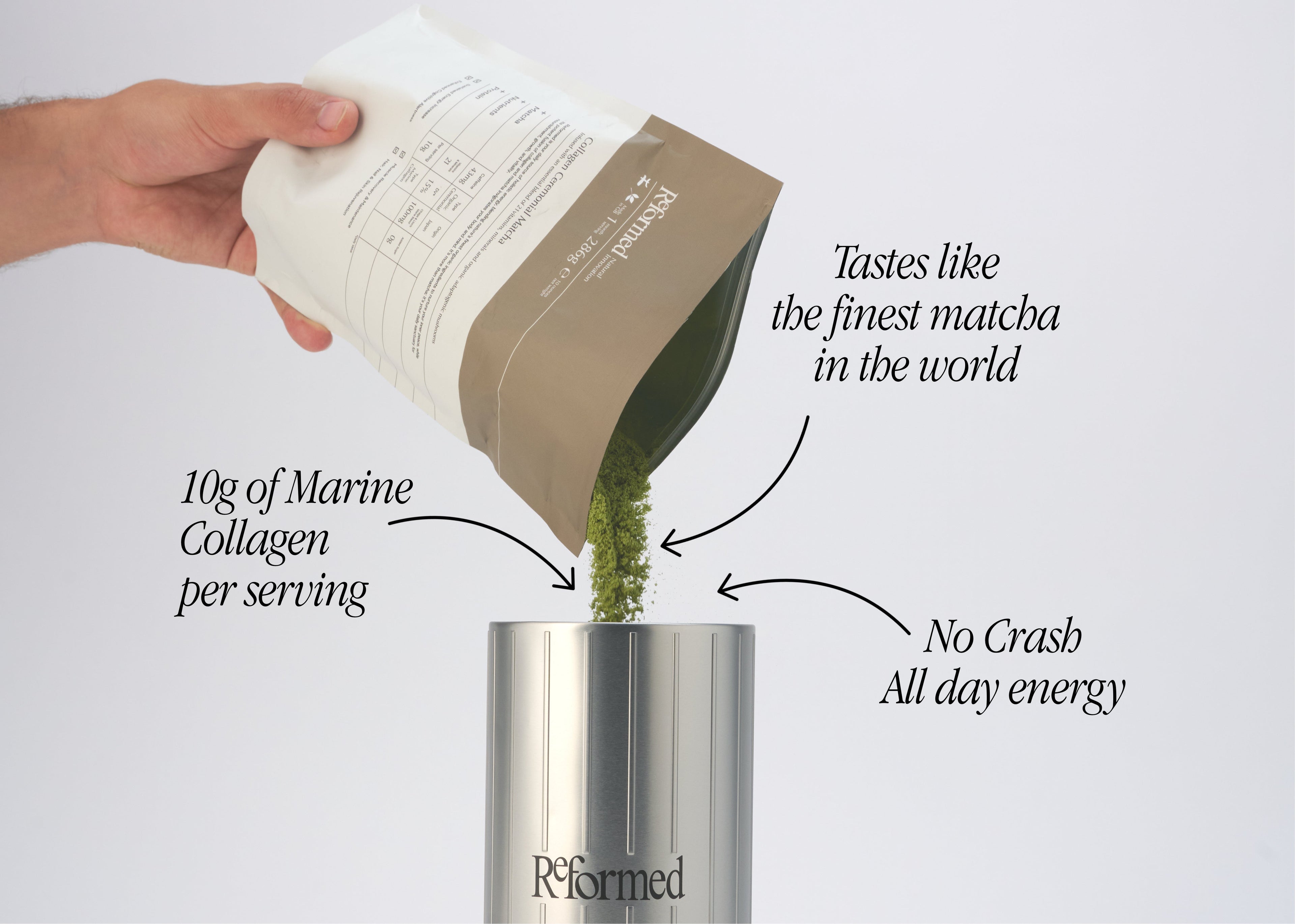 Matcha with Collagen + Blueberry Add-on