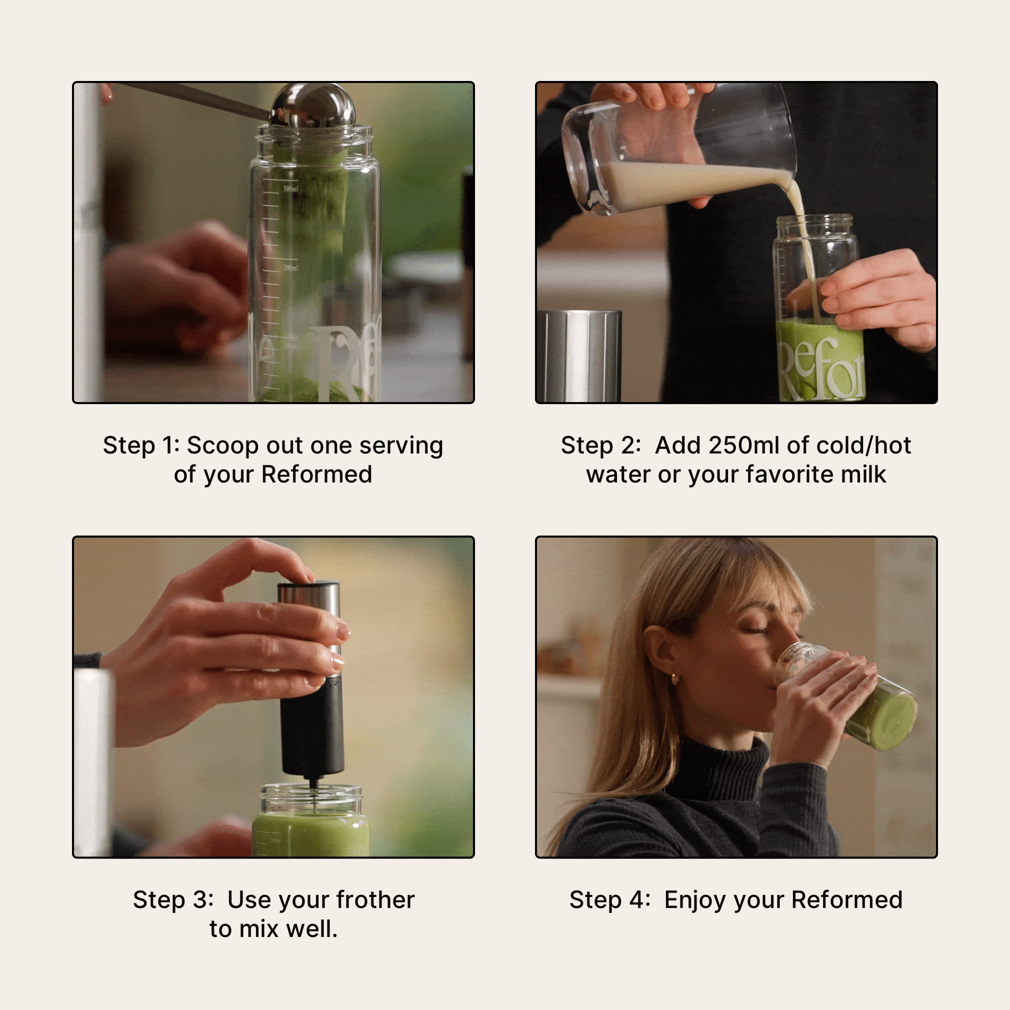 Blueberry Matcha with Collagen