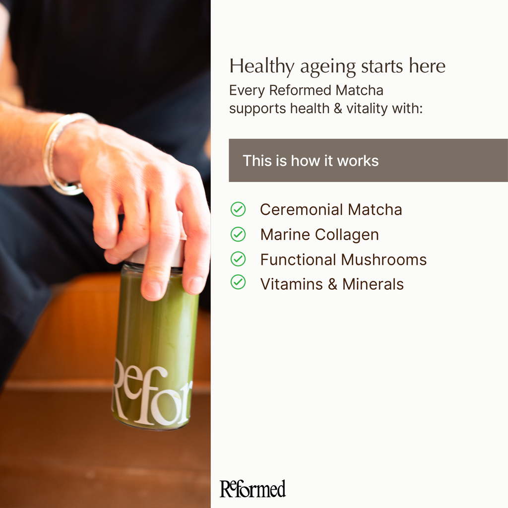 Blueberry Matcha with Collagen
