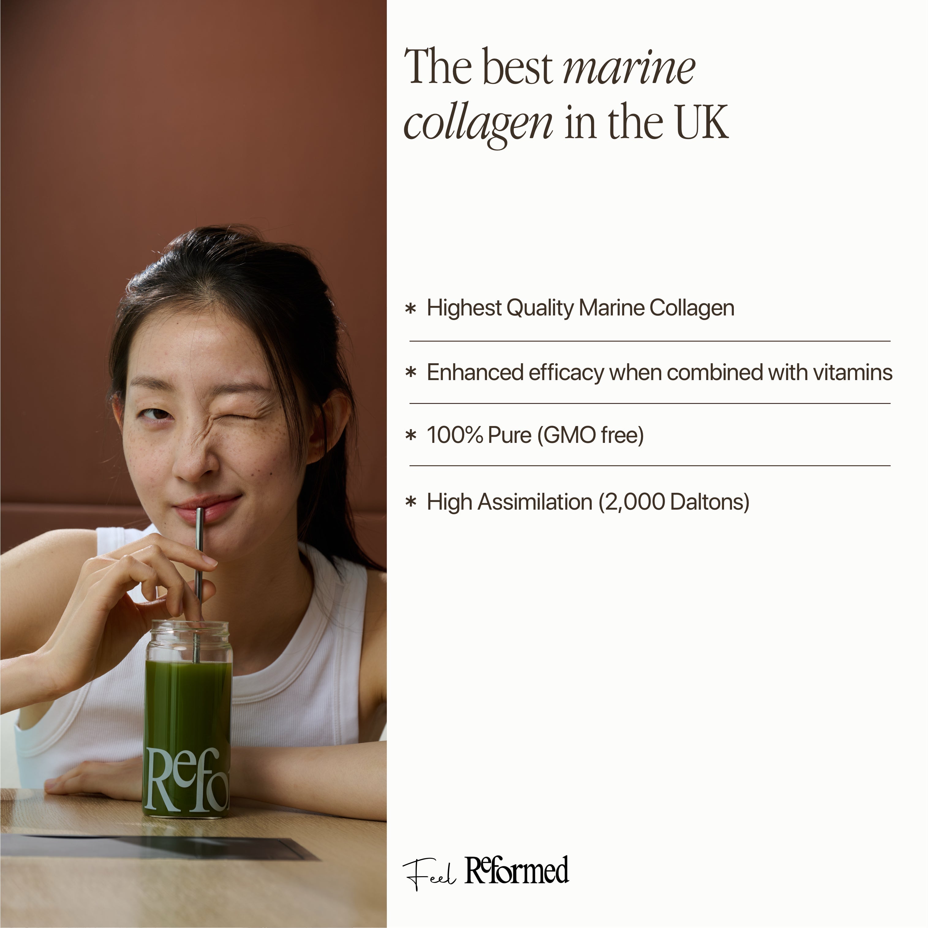 Strawberry Matcha with Collagen