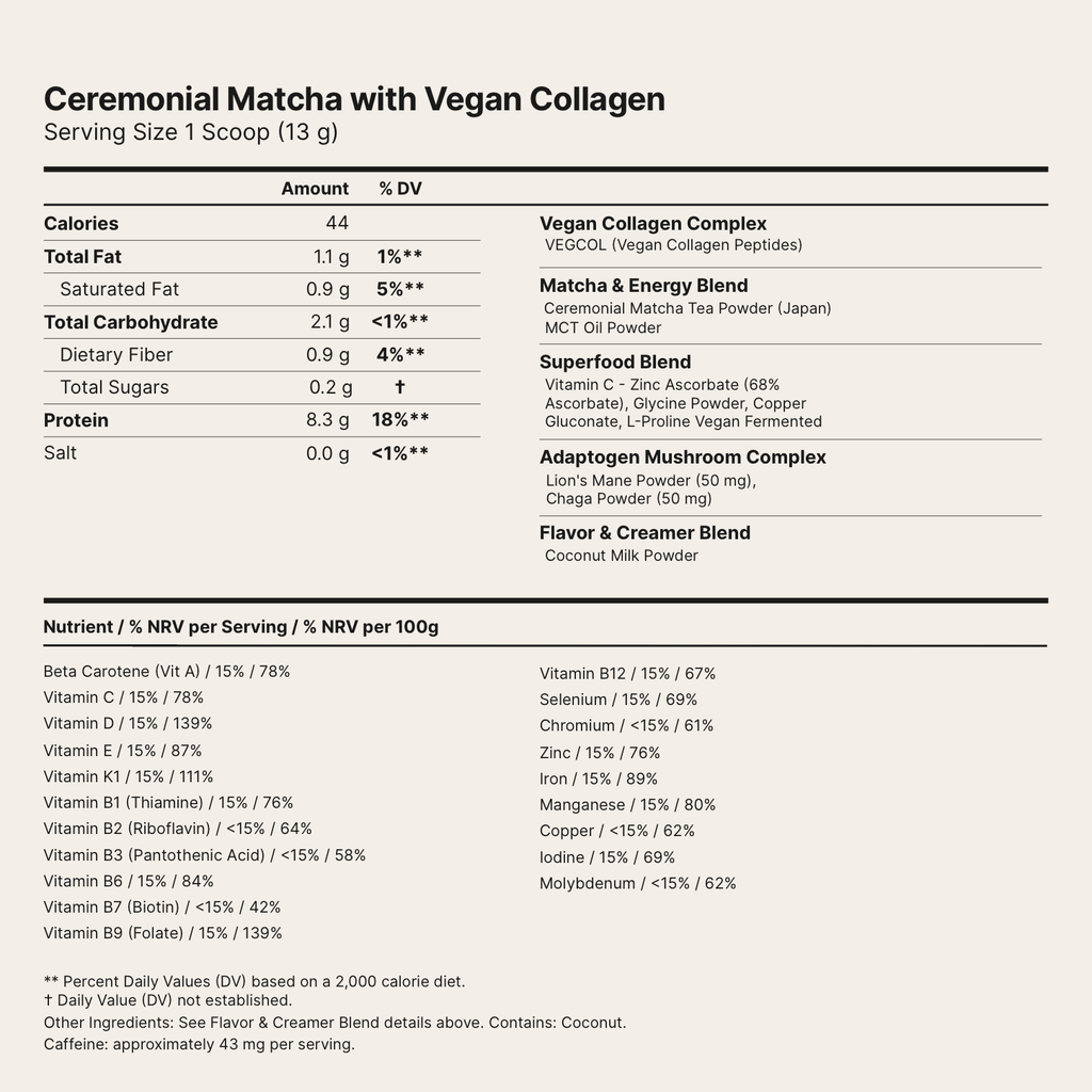 Matcha with Vegan Collagen
